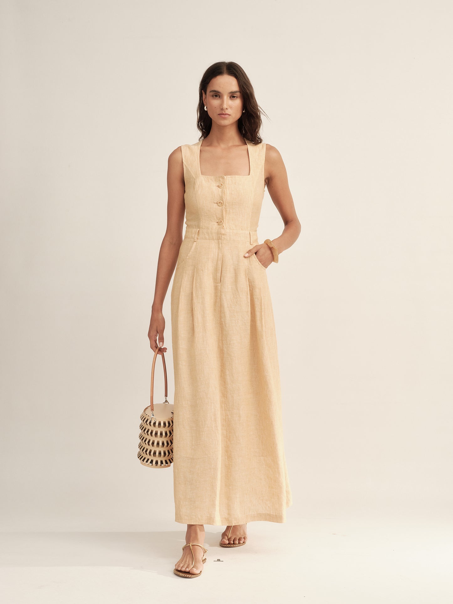 Classic Color-Spun Tank Midi Dress