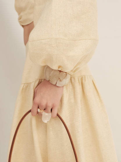 Shimmer Linen Separate Maxi Dress