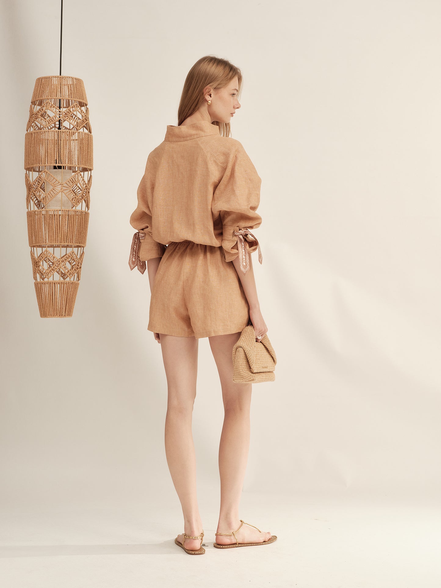 Shimmer Linen Jumpsuit