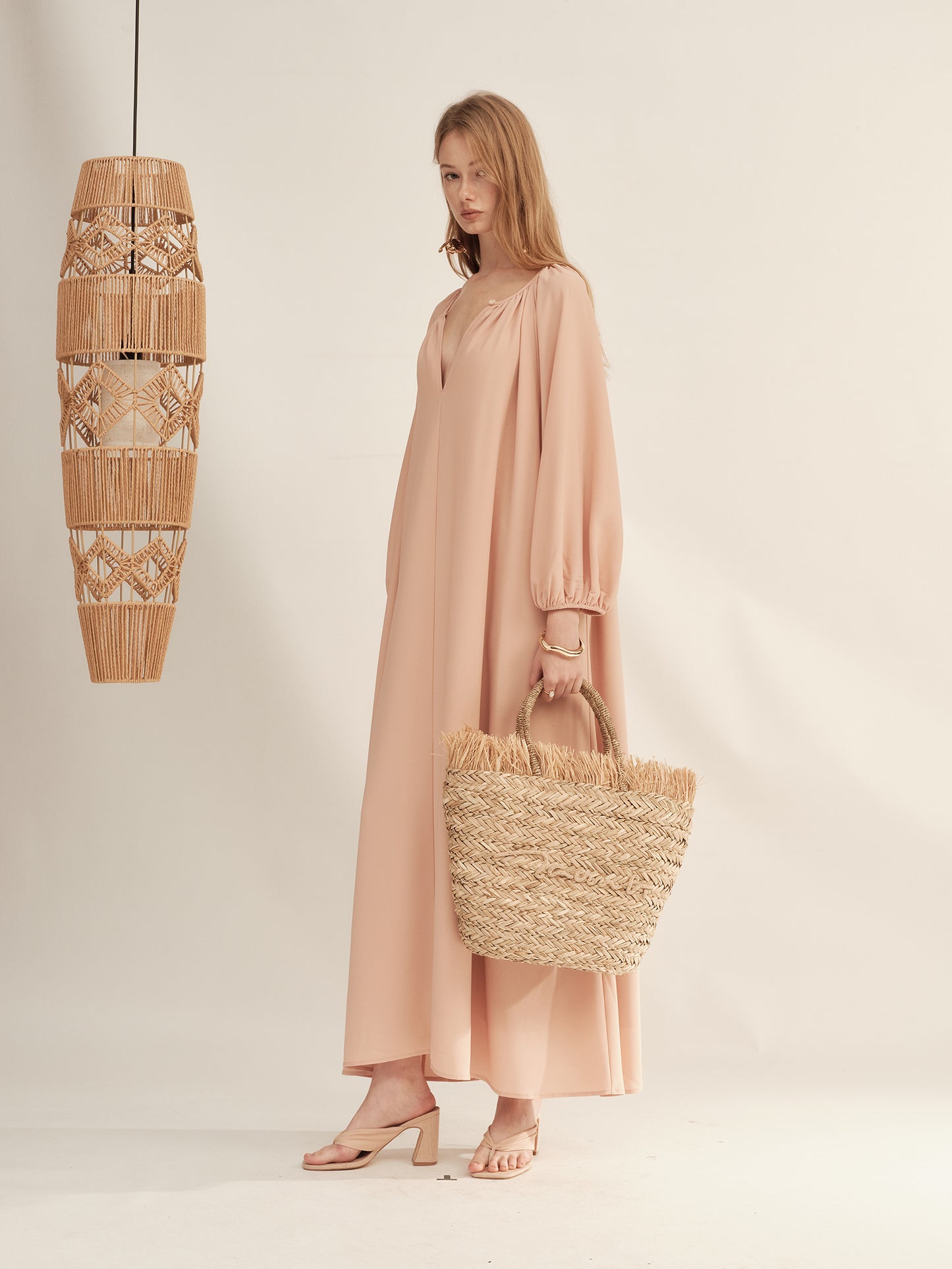 Timeless Capsule Silky Loose-Fit Oversized Maxi Dress