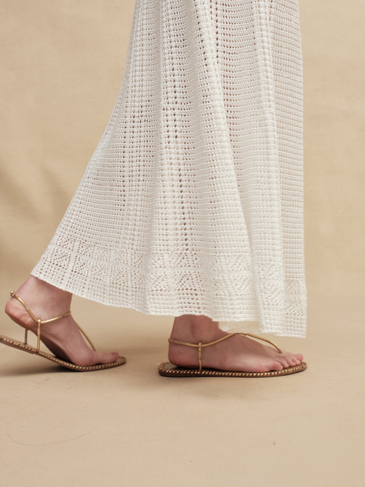Silky Cotton Wavey  Knit Skirt
