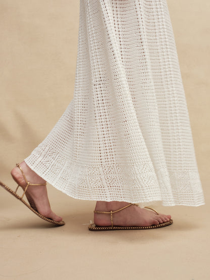 Silky Cotton Wavey  Knit Skirt
