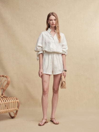 Shimmer Linen Jumpsuit
