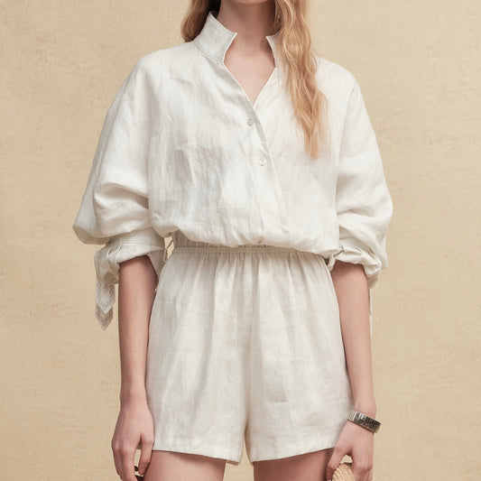 Shimmer Linen Jumpsuit