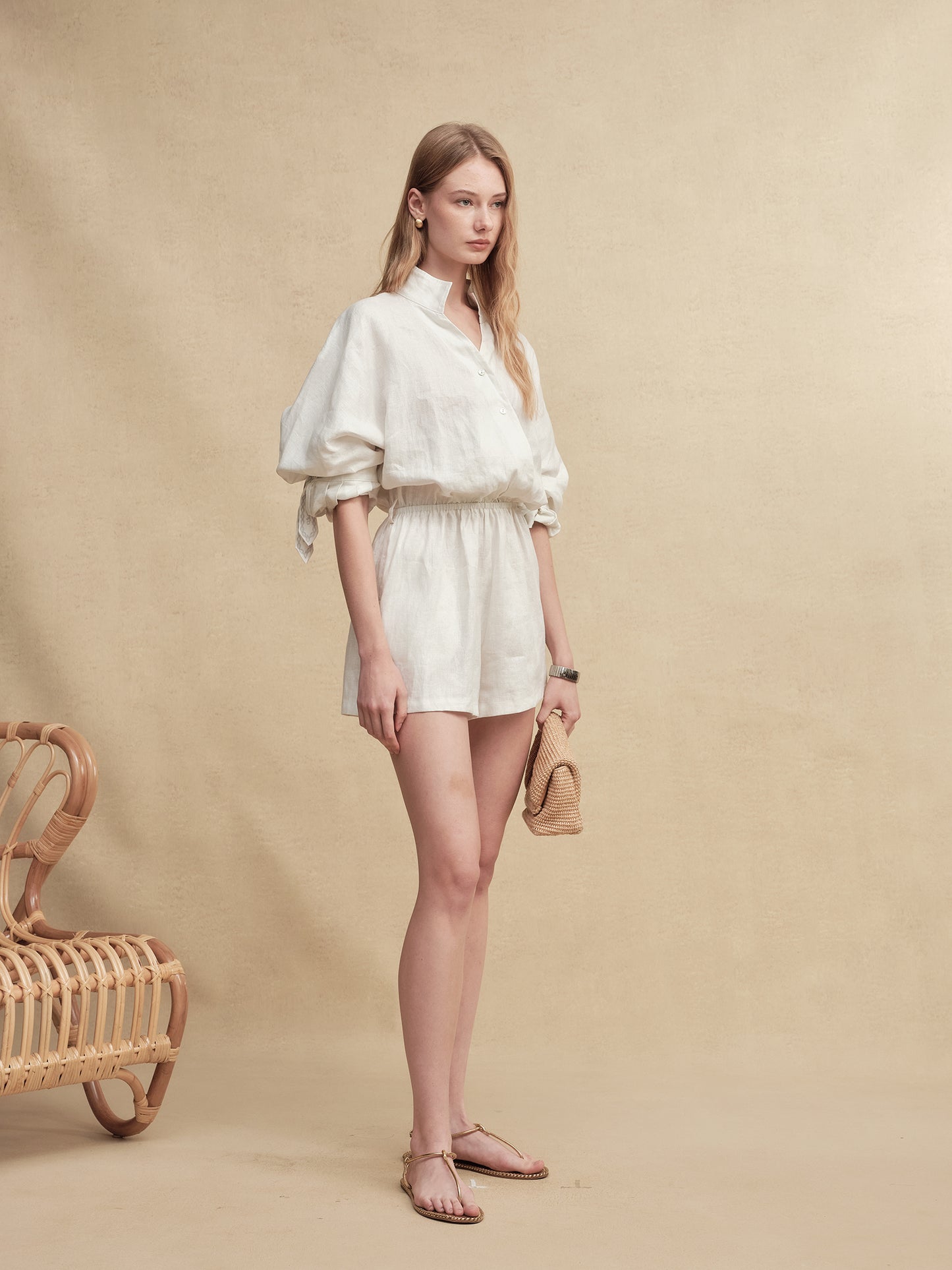 Shimmer Linen Jumpsuit