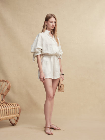 Shimmer Linen Jumpsuit