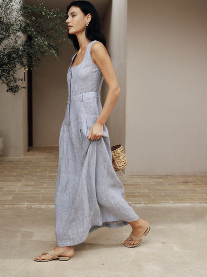 Classic Color-Spun Tank Midi Dress