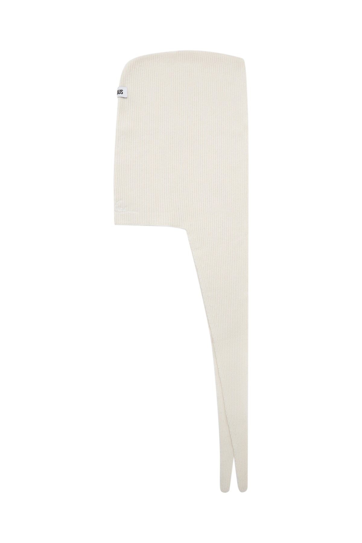 Cashmere Hooded Scarf White