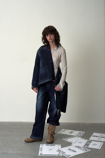 Side-Tie Long-Sleeve Top-Cream