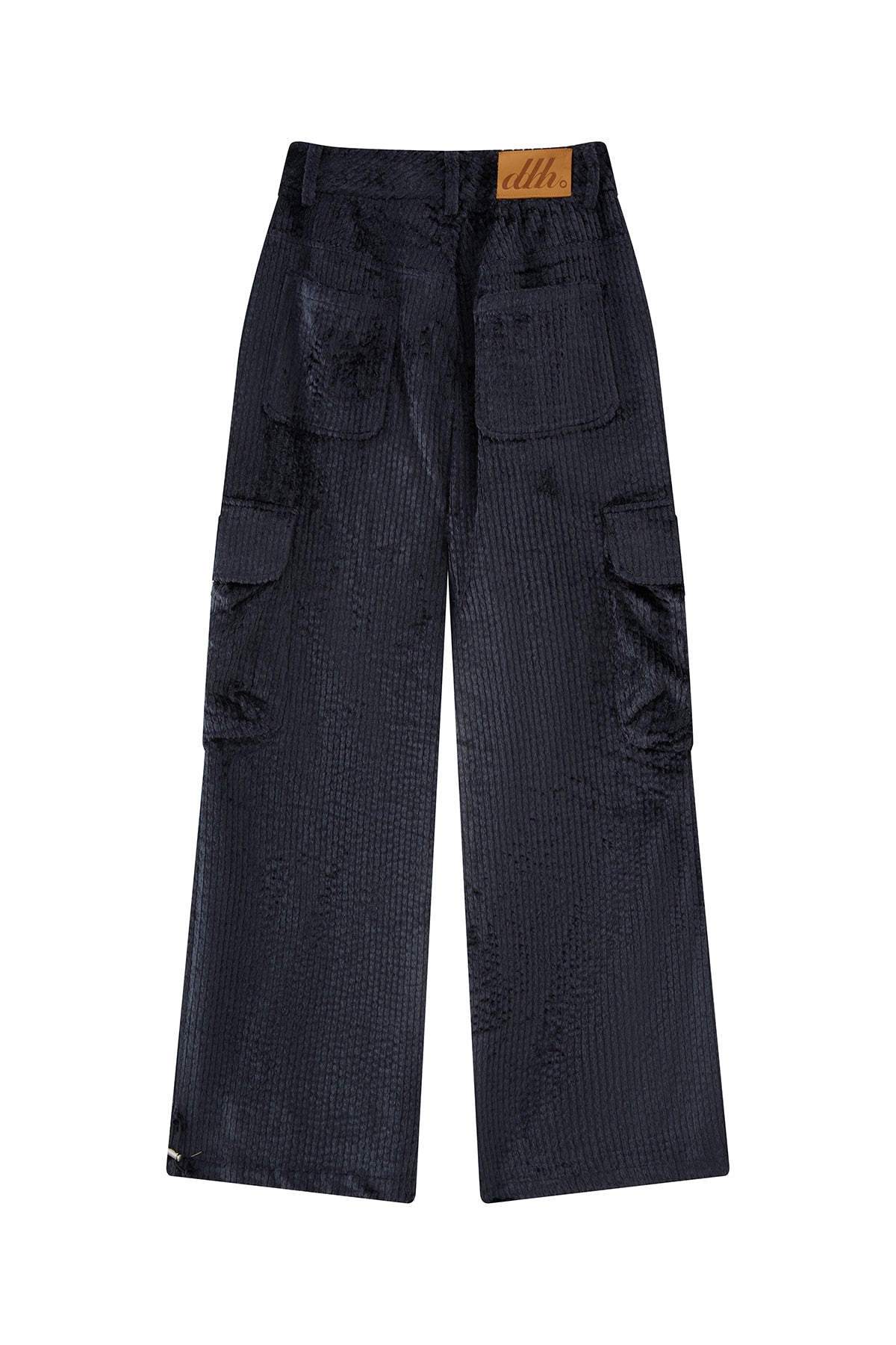 Corduroy Cargo Pants-Blue