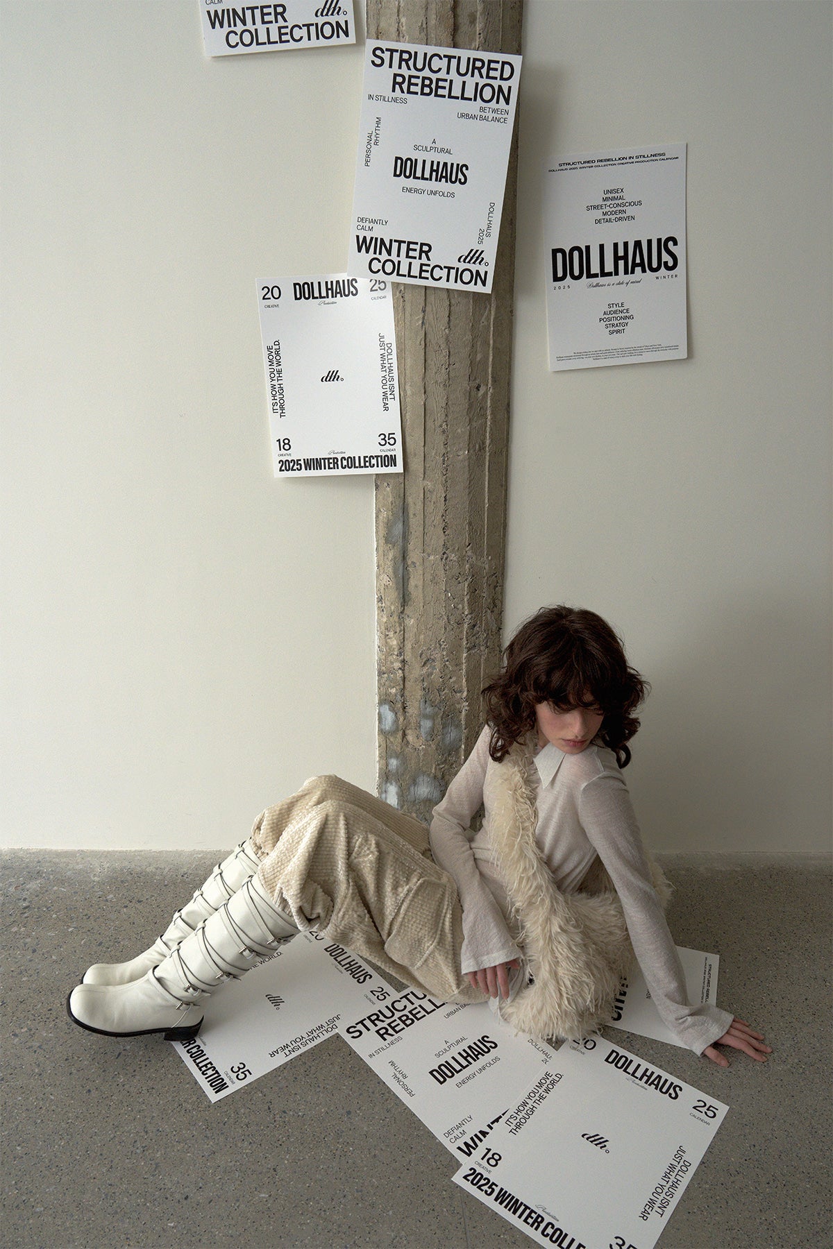 Corduroy Cargo Pants-White