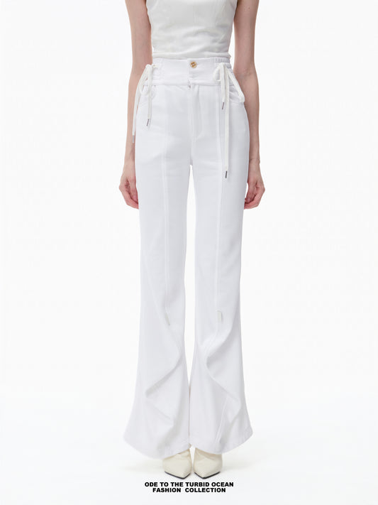 Luxury High-Waisted Wide-Leg Pants
