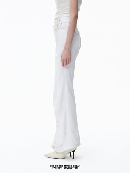 Luxury High-Waisted Wide-Leg Pants