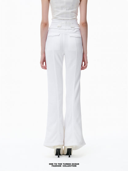 Luxury High-Waisted Wide-Leg Pants