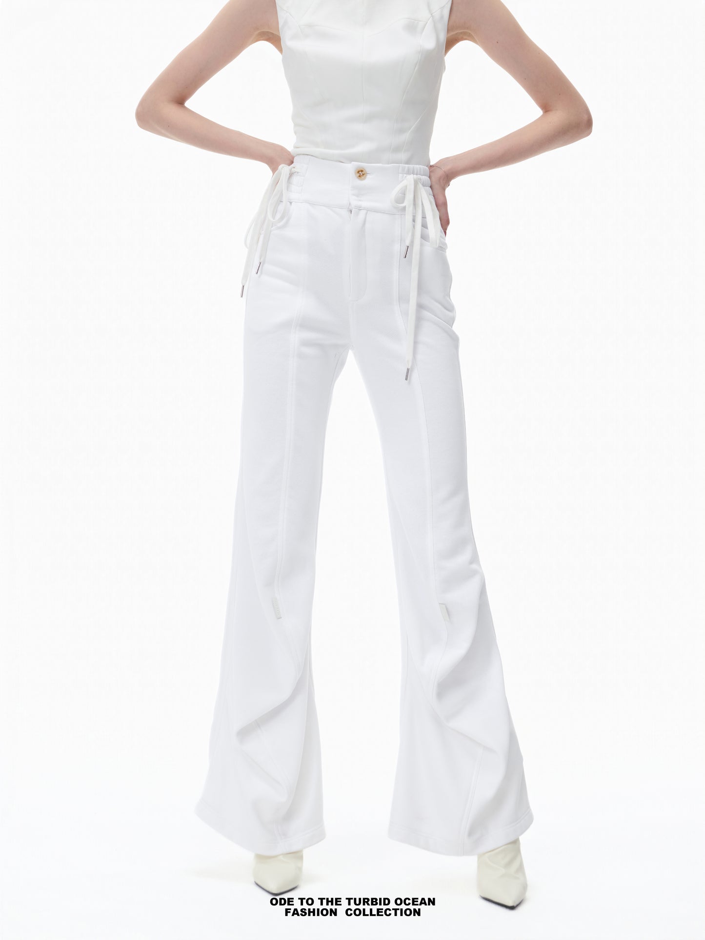 Luxury High-Waisted Wide-Leg Pants