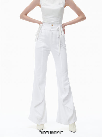 Luxury High-Waisted Wide-Leg Pants
