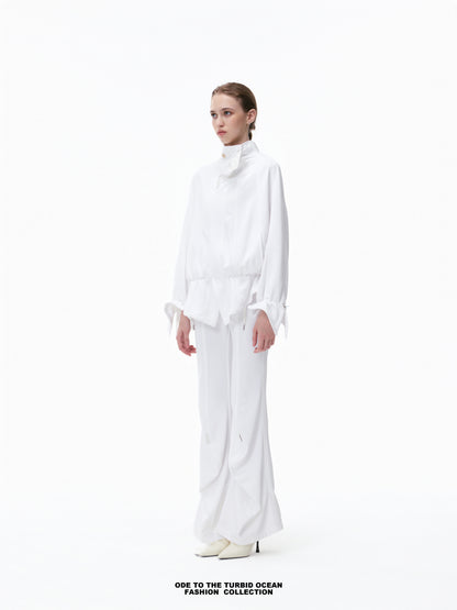 Luxury Irregular Pleated Top
