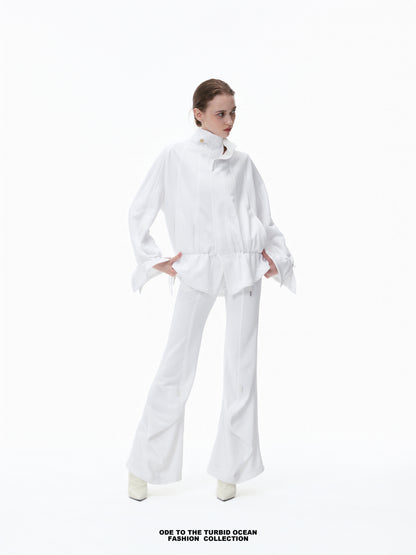 Luxury High-Waisted Wide-Leg Pants