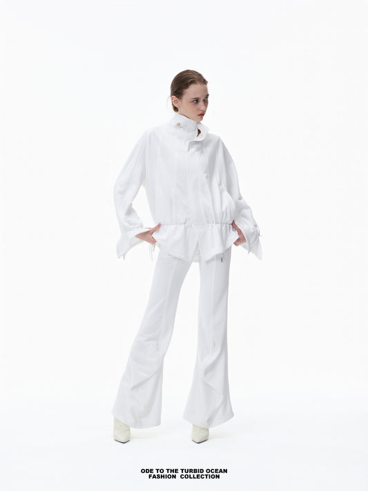 Luxury Irregular Pleated Top