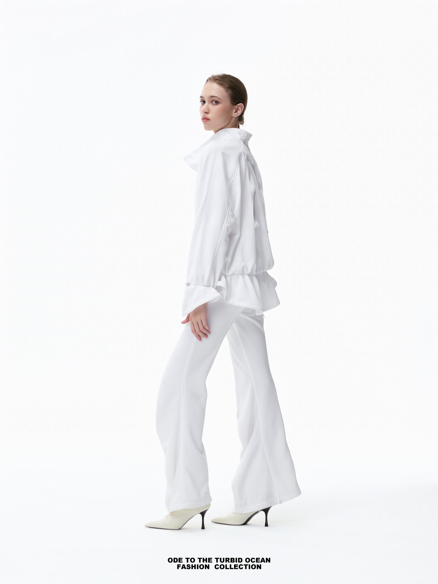 Luxury Irregular Pleated Top