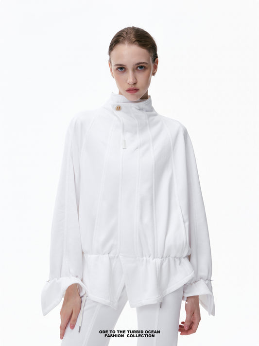 Luxury Irregular Pleated Top