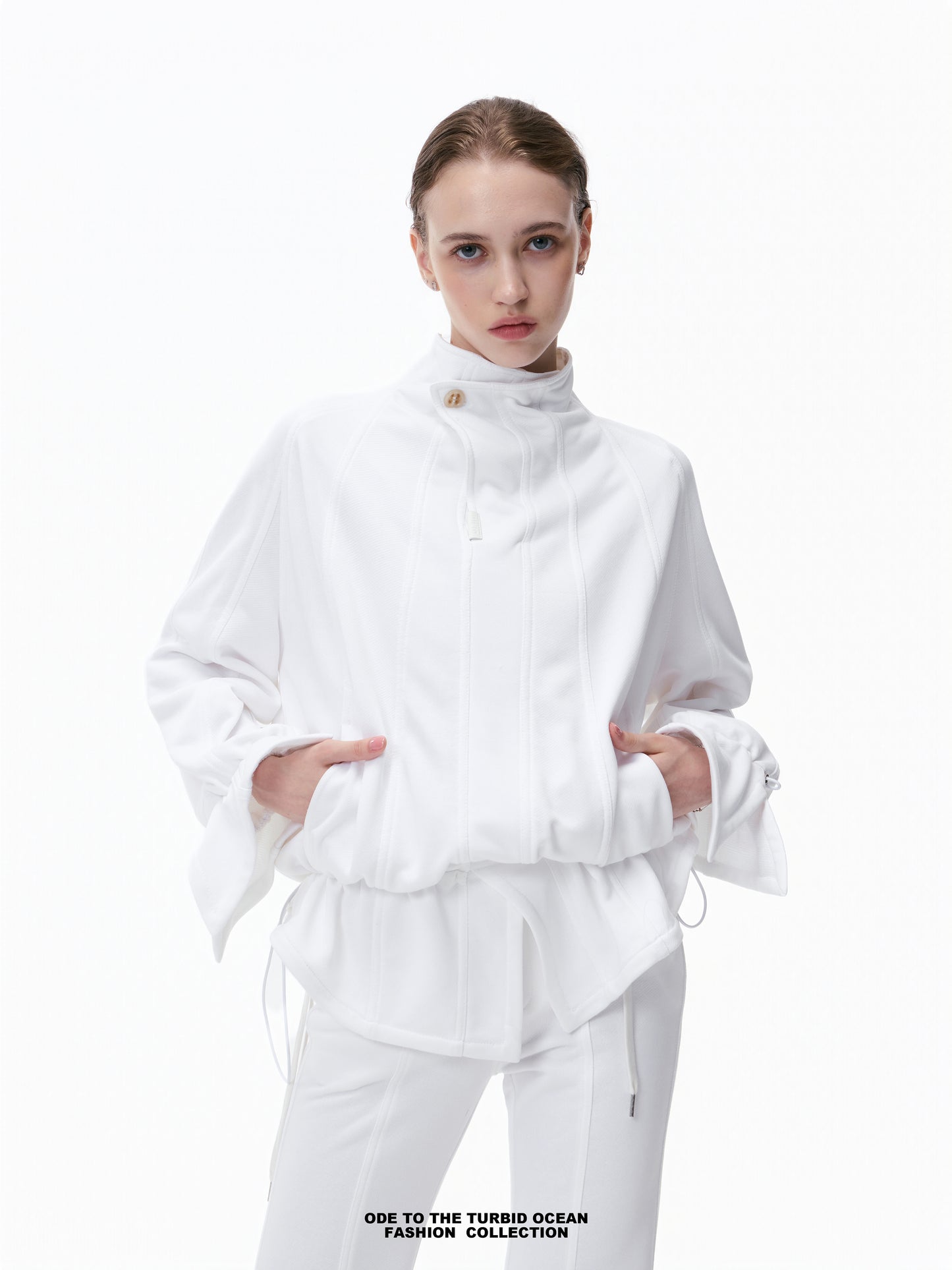 Luxury Irregular Pleated Top