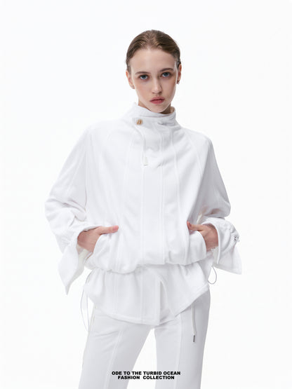 Luxury Irregular Pleated Top