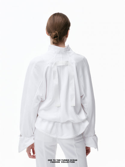 Luxury Irregular Pleated Top