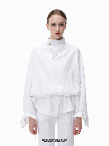 Luxury Irregular Pleated Top