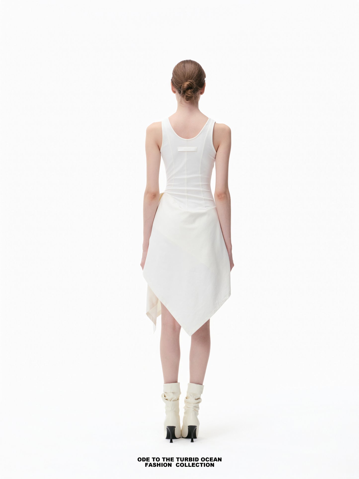Luxury Irregular Pleated Dress, Draping & Slim Fit, Elegant Original Summer Dress