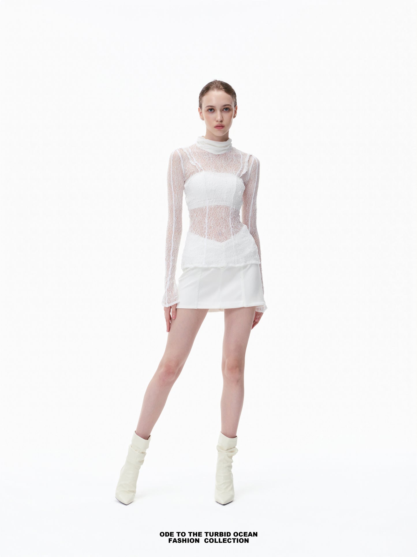 Luxury Nylon Hollow Out Lace Top