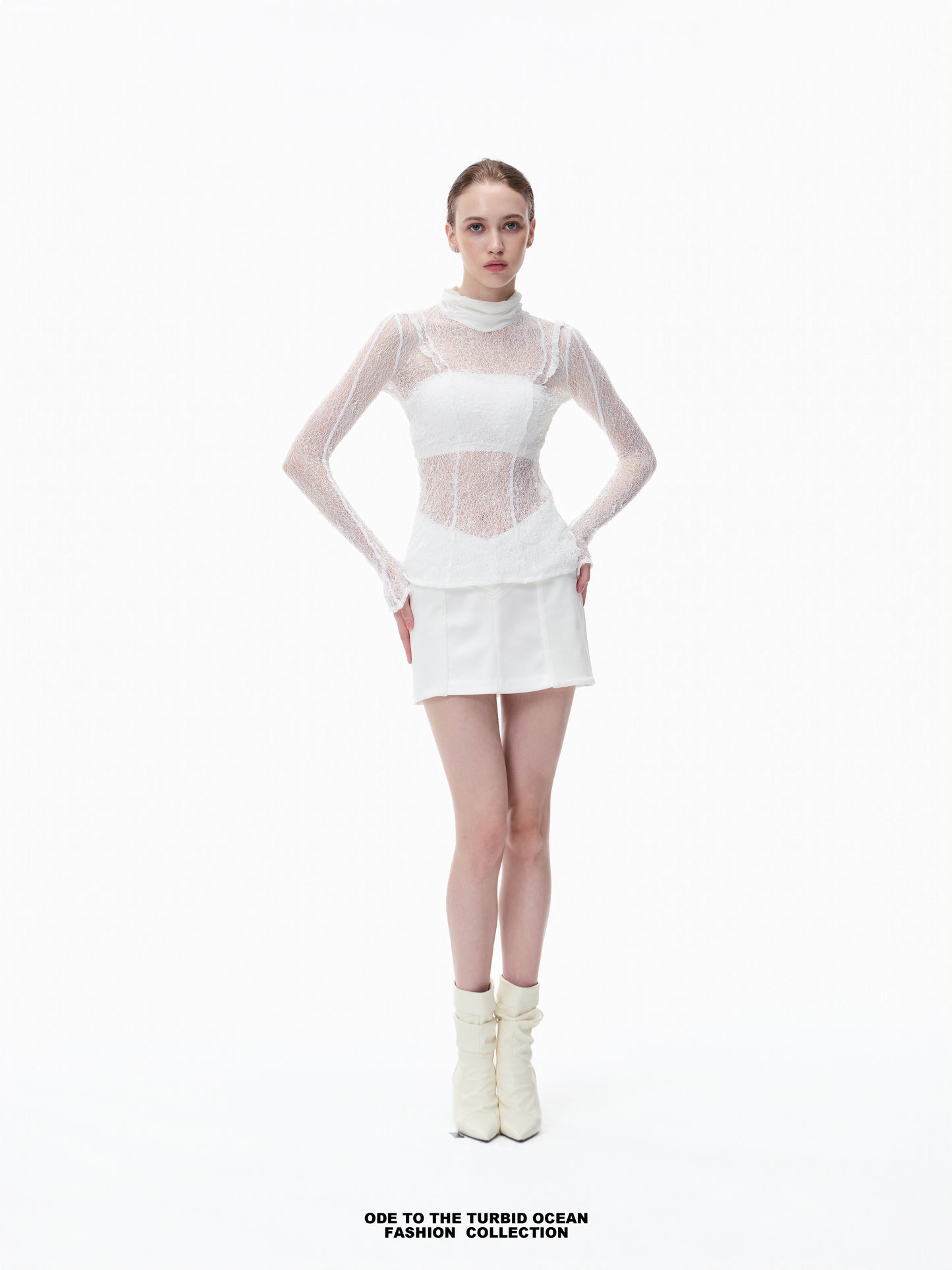 Luxury Nylon Hollow Out Lace Top