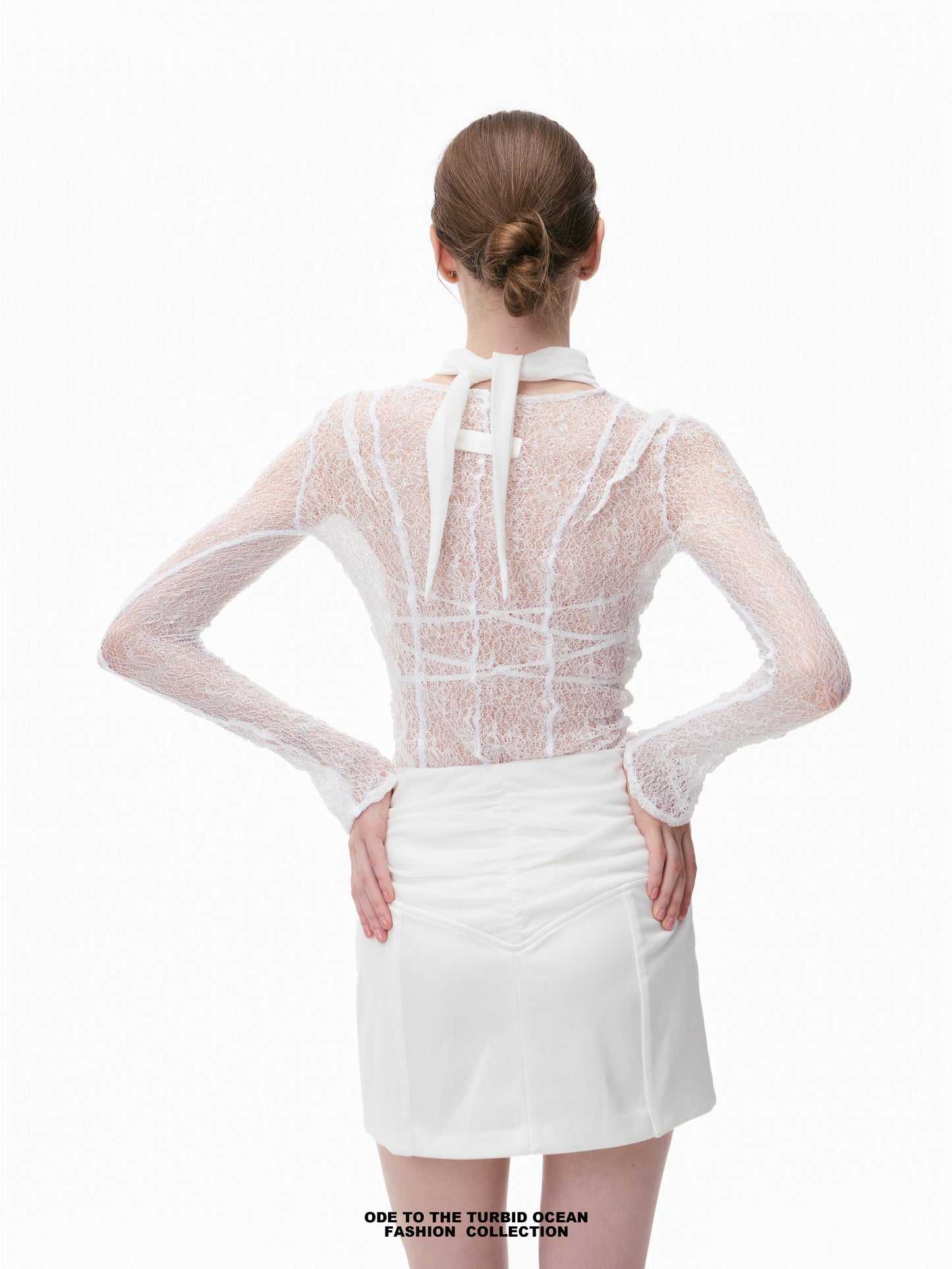 Luxury Nylon Hollow Out Lace Top