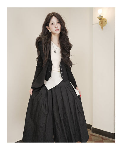 Faux Two-Piece Slim Fit Blazer