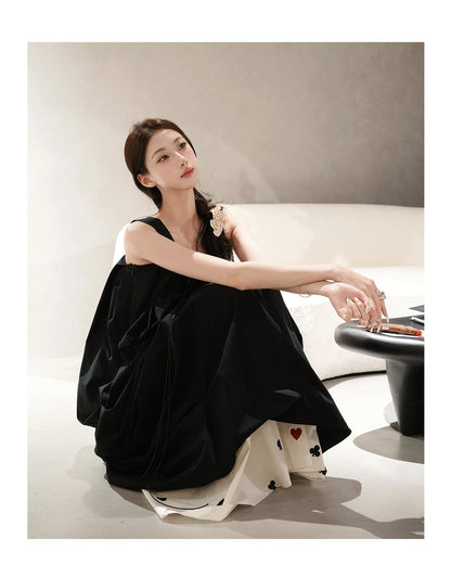 Cloud Ruffle Suspender Dress