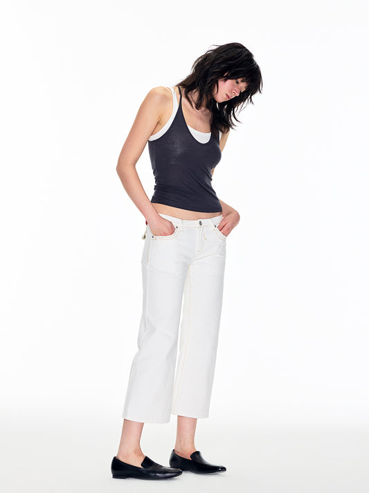 BEACH-STYLE NECK LAYERED VEST