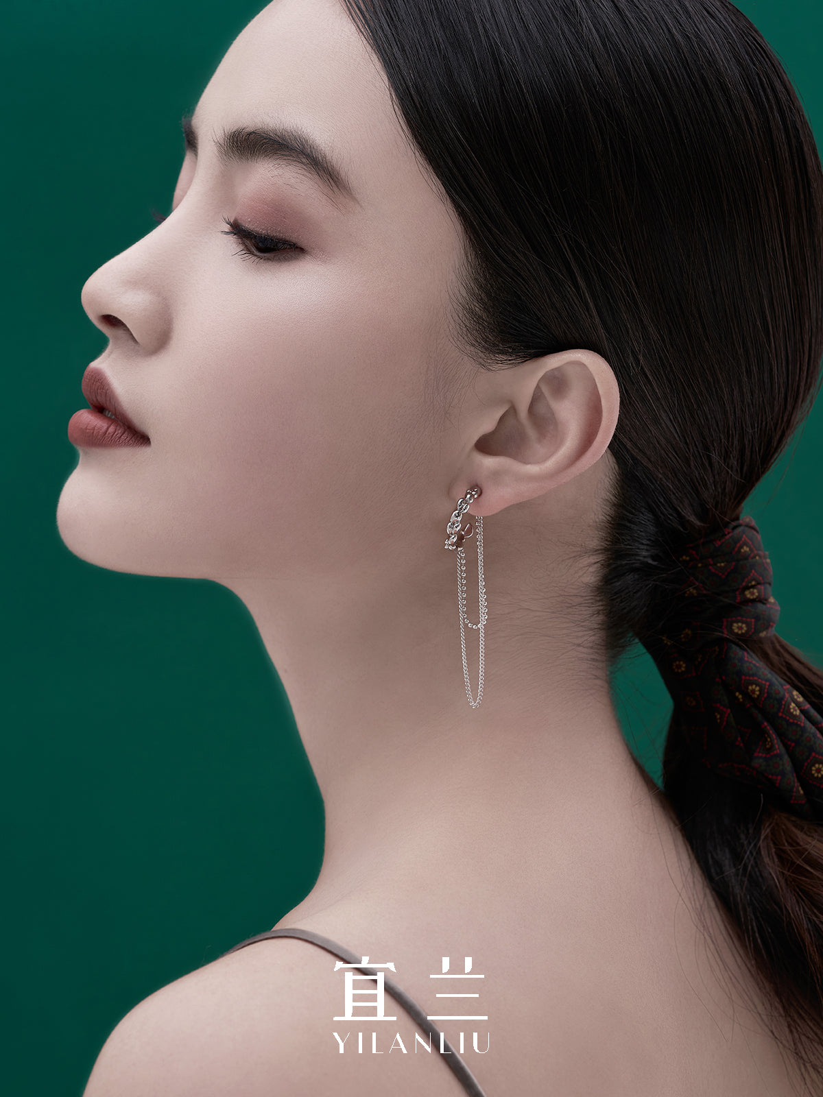 Yilanliu Breath Collection - Half-moon Earrings