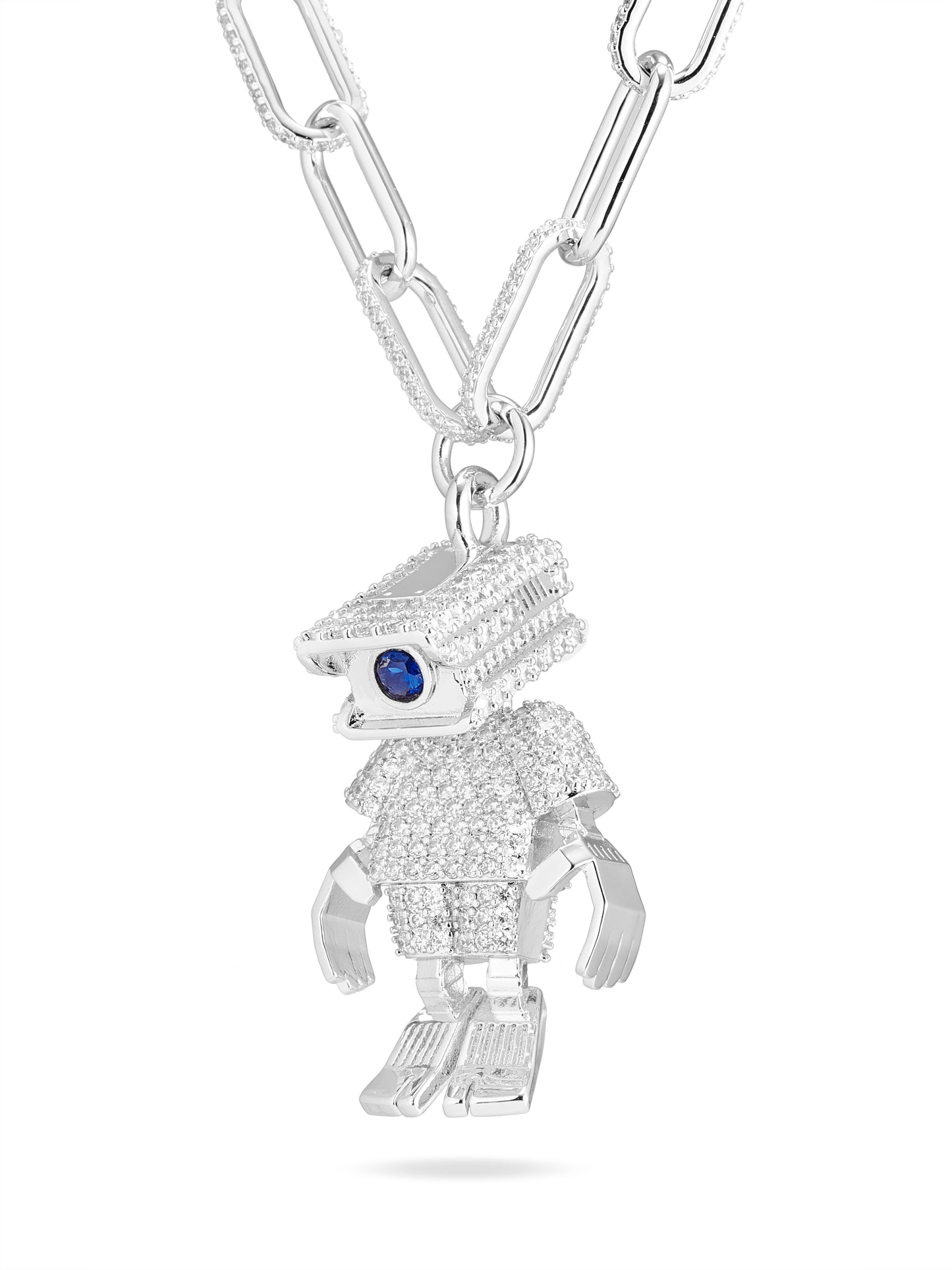 High Street Series - Surveillance Robot Necklace - Full Diamond