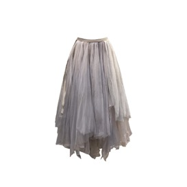 Forest Elf Tulle Skirt Washed Dyed Ink Wash Grey