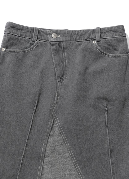 Layered Hybrid Skirt Ash