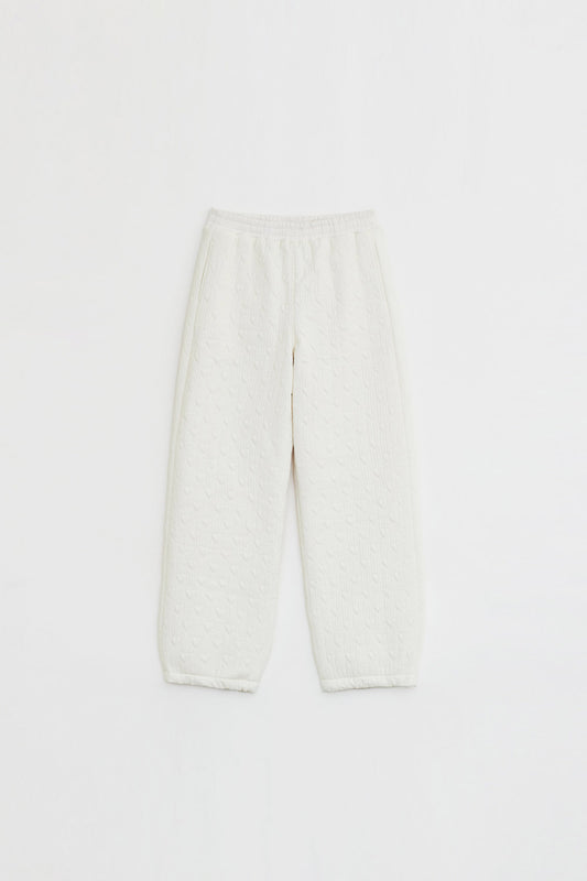 HEART STITCHED PADDING PANTS
