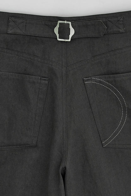 CURVED STURDY TROUSERS GREY