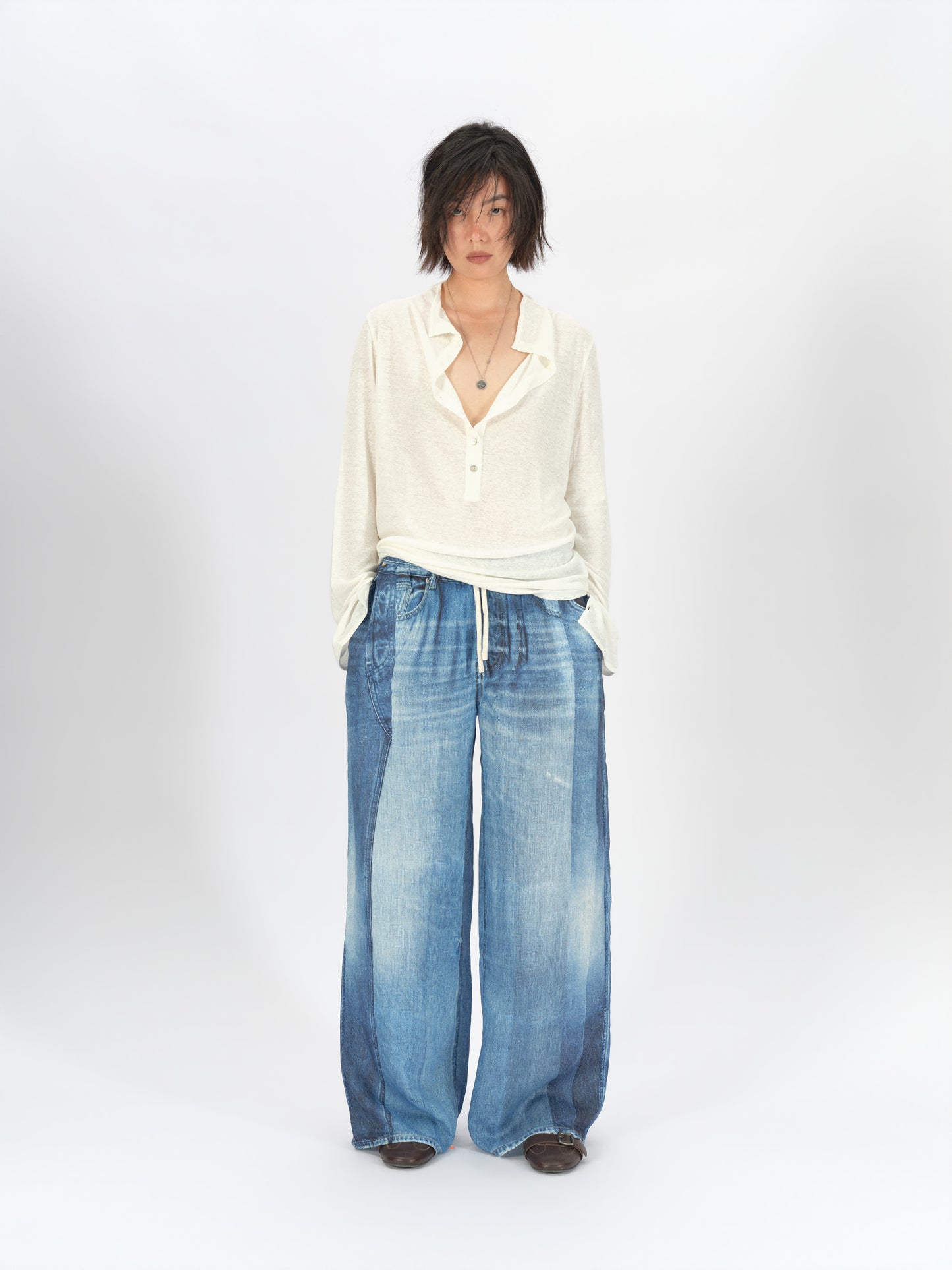 Loose lazy long-sleeved shirt