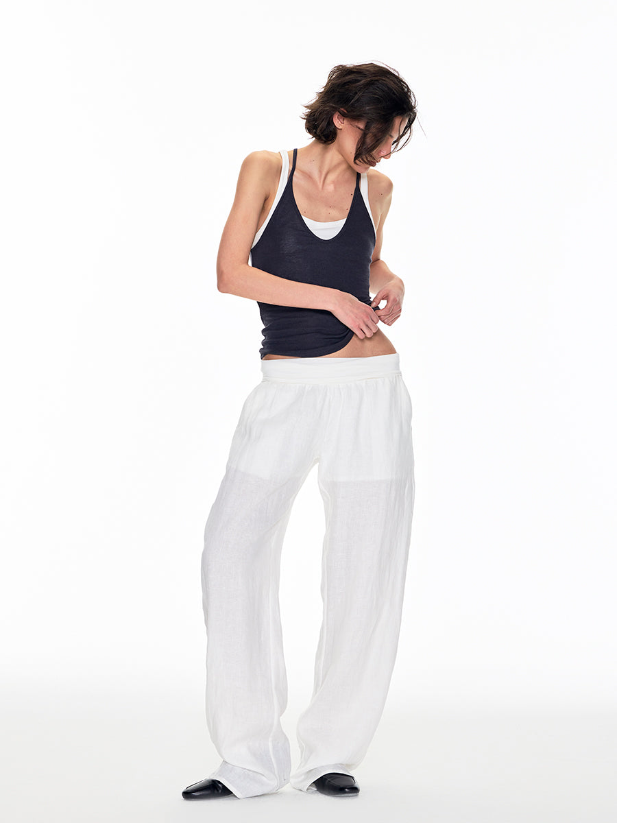 BEACH-STYLE NECK LAYERED VEST