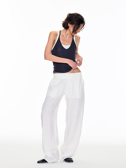 BEACH-STYLE NECK LAYERED VEST