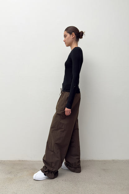 SLIM RIBBED SNAP KNIT BLACK