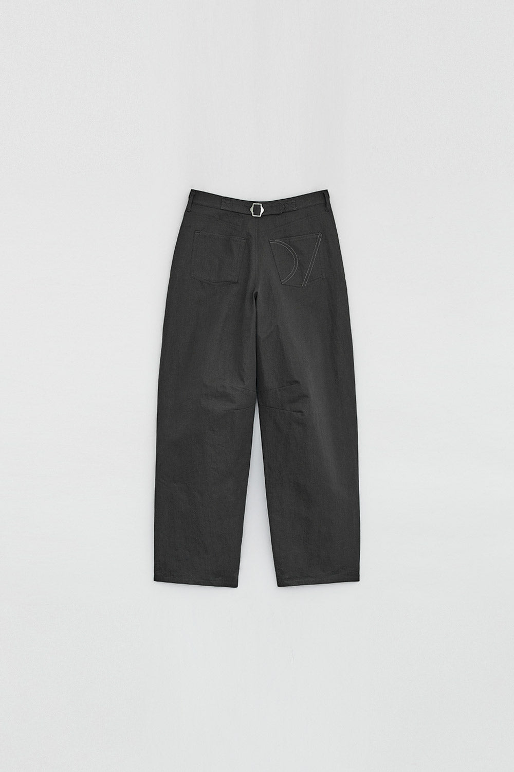 CURVED STURDY TROUSERS GREY