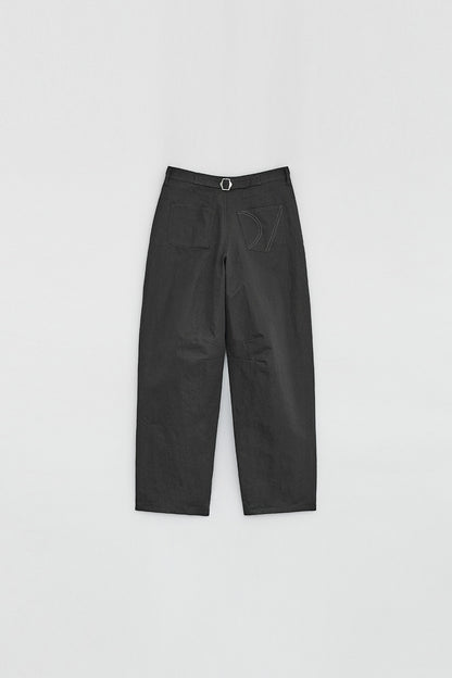 CURVED STURDY TROUSERS GREY