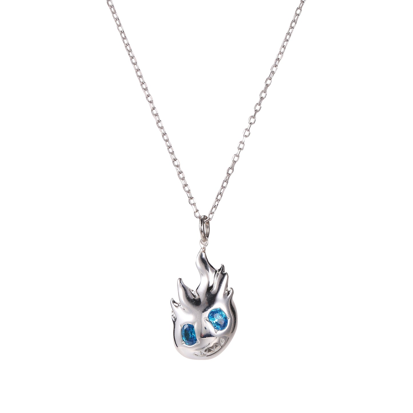 Blue-eyed Bomb Man Pendant Necklace