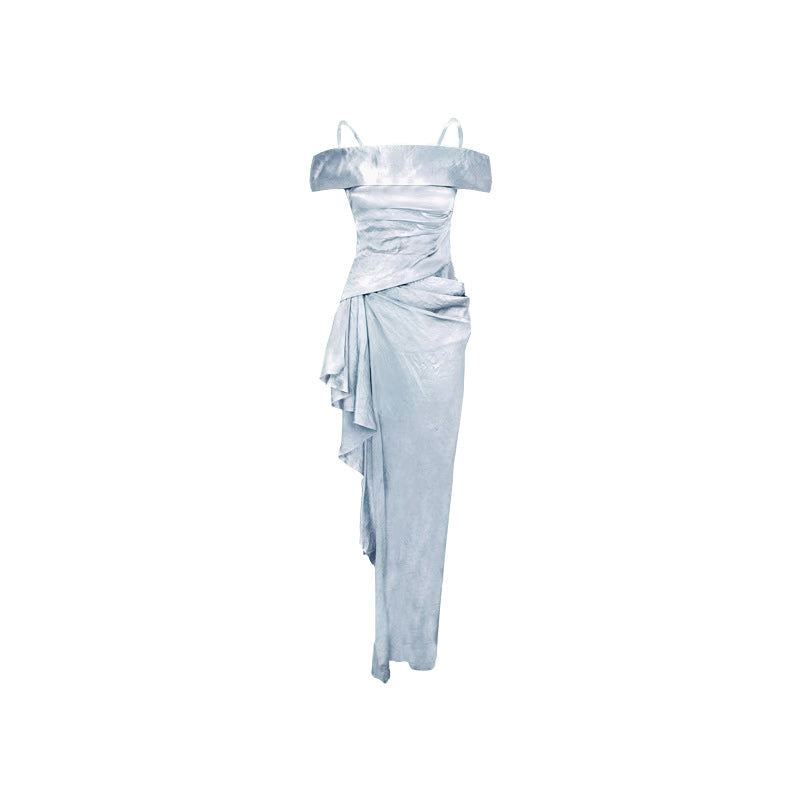 Magic Whisper Off-Shoulder Maxi Dress with Detachable Straps